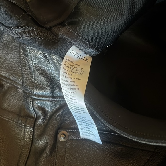 Spanx Faux Leather High Rise Skinny Pants - Picture 12 of 16